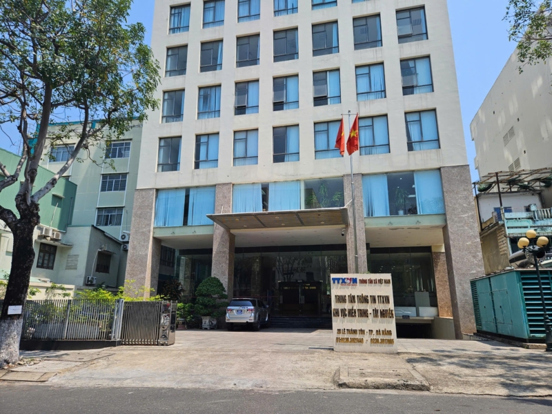 Mặt tiền Toà nhà Thông Tấn Xã Đà Nẵng