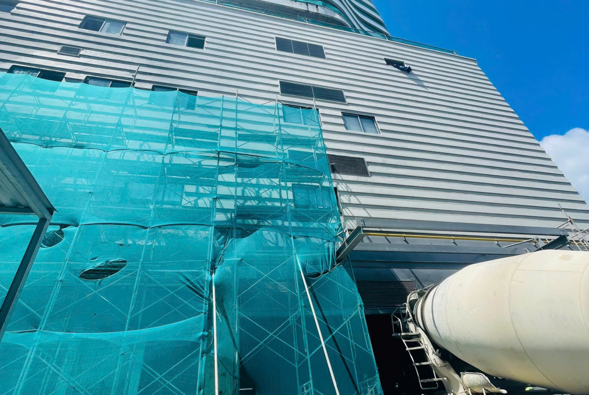 Hiện trạng bên ngoài toà nhà TTC Plaza Đà Nẵng-AEON MALL