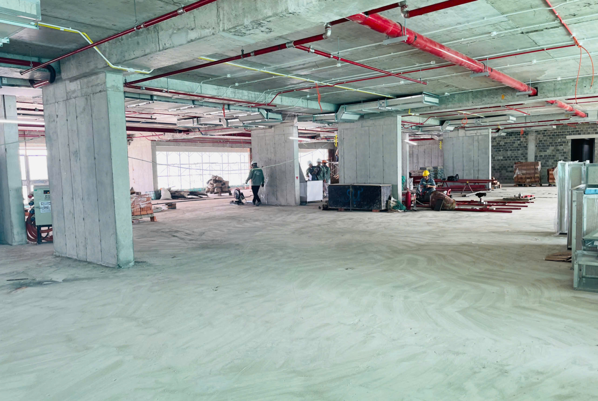 Sàn văn phòng tiêu chuẩn của toà nhà TTC Plaza Đà Nẵng-AEON MALL